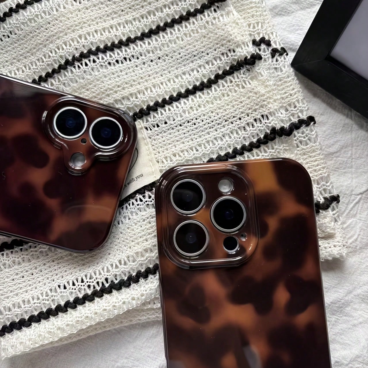 European American Style Japanese Korean Style Middle Eastern Style Fashion Leopard Print Amber Gradient Tie Dye Phone Case Compatible With Apple For IPhone17ProMax/17Air/IPhone16ProMAX/15ProMax/14Pro