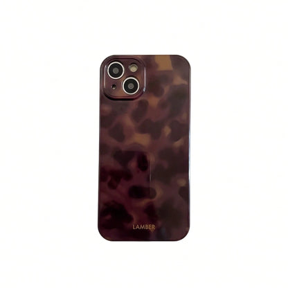 European American Style Japanese Korean Style Middle Eastern Style Fashion Leopard Print Amber Gradient Tie Dye Phone Case Compatible With Apple For IPhone17ProMax/17Air/IPhone16ProMAX/15ProMax/14Pro