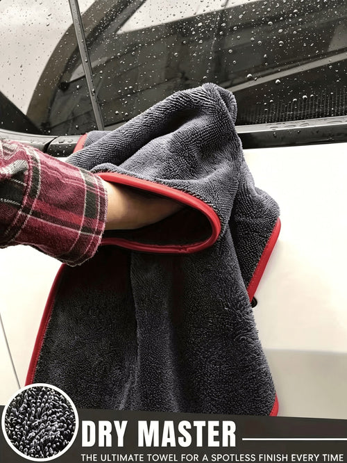 Extra Large Microfiber Car Towel, Ring-Shaped Thickened, Super Absorbent, Quick-Drying Cleaning Cloth, Suitable For Cars, Trucks And Boats, Dedicated Cleaning Towel