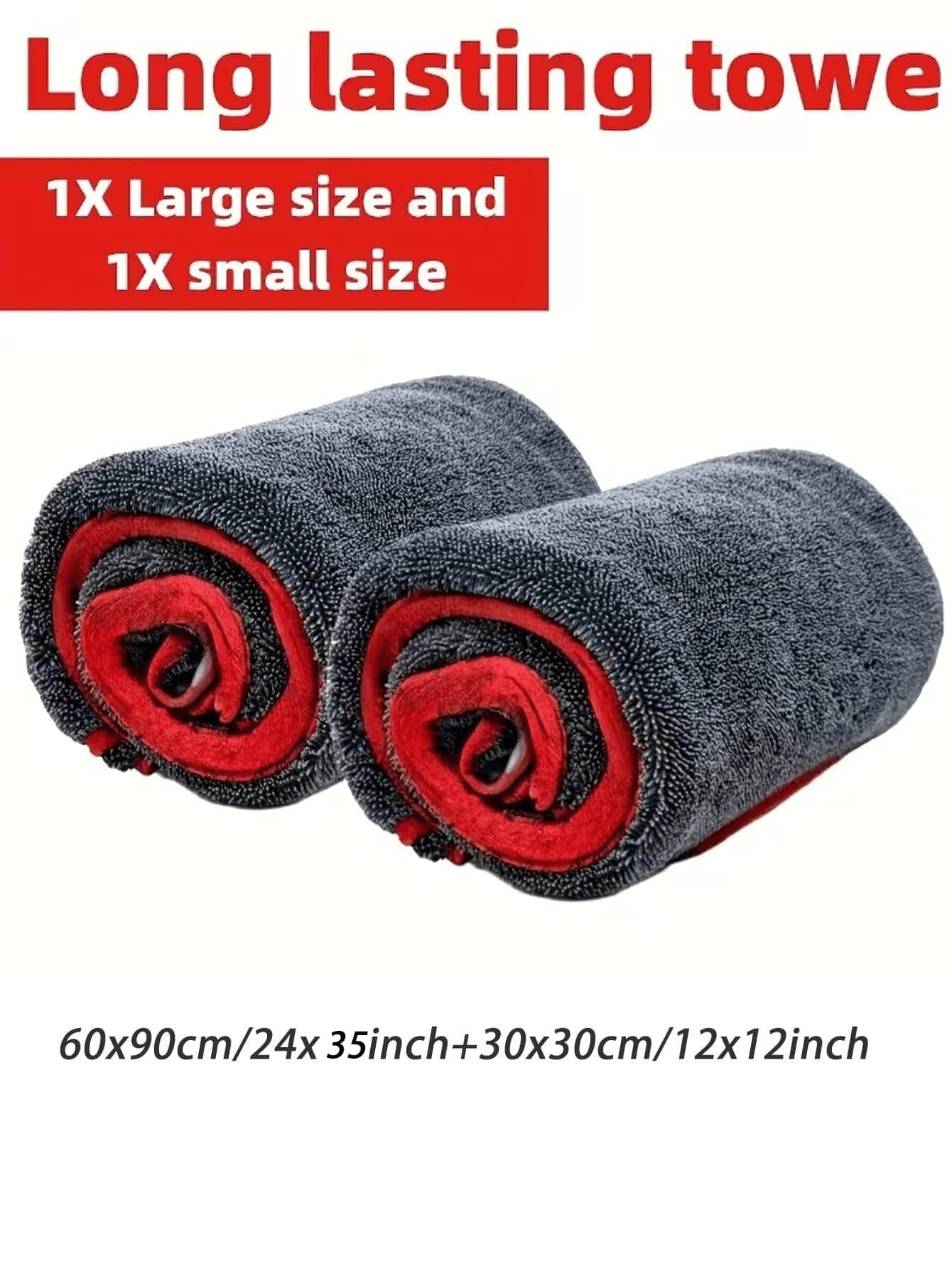 Extra Large Microfiber Car Towel, Ring-Shaped Thickened, Super Absorbent, Quick-Drying Cleaning Cloth, Suitable For Cars, Trucks And Boats, Dedicated Cleaning Towel