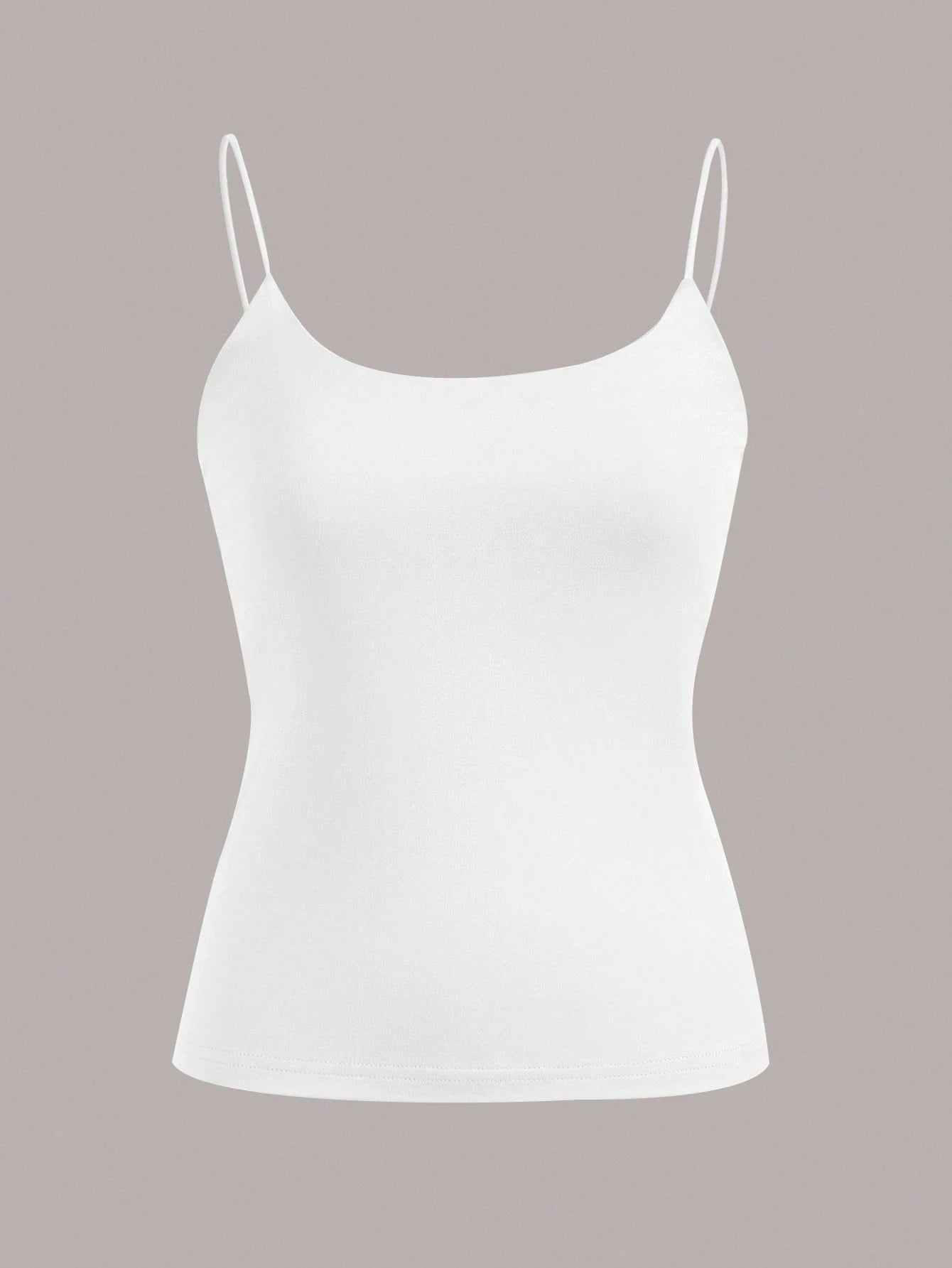 EZwear 4 Set 4 Pairs Assorted Black, Brown, Beige, White Basic Camisole Tops, Suitable For Summer Back To School