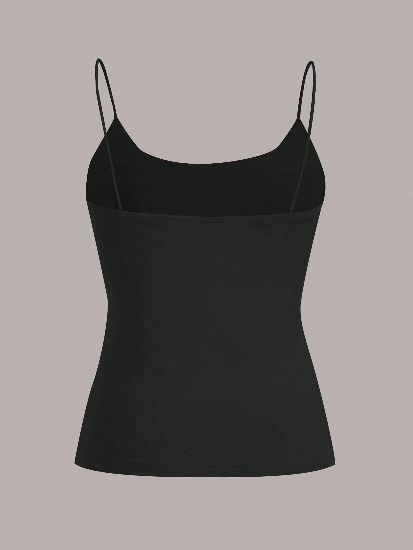 EZwear 4 Set 4 Pairs Assorted Black, Brown, Beige, White Basic Camisole Tops, Suitable For Summer Back To School