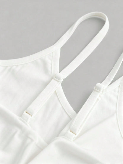 EZwear 4pcs Women's Cropped Tight Fit Casual Tank Tops, Suitable For Summer