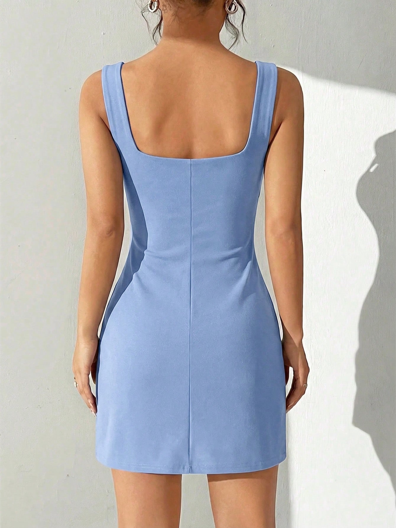 EZwear High Slit Hem Sleeveless Dress,Summer Dresses For Women