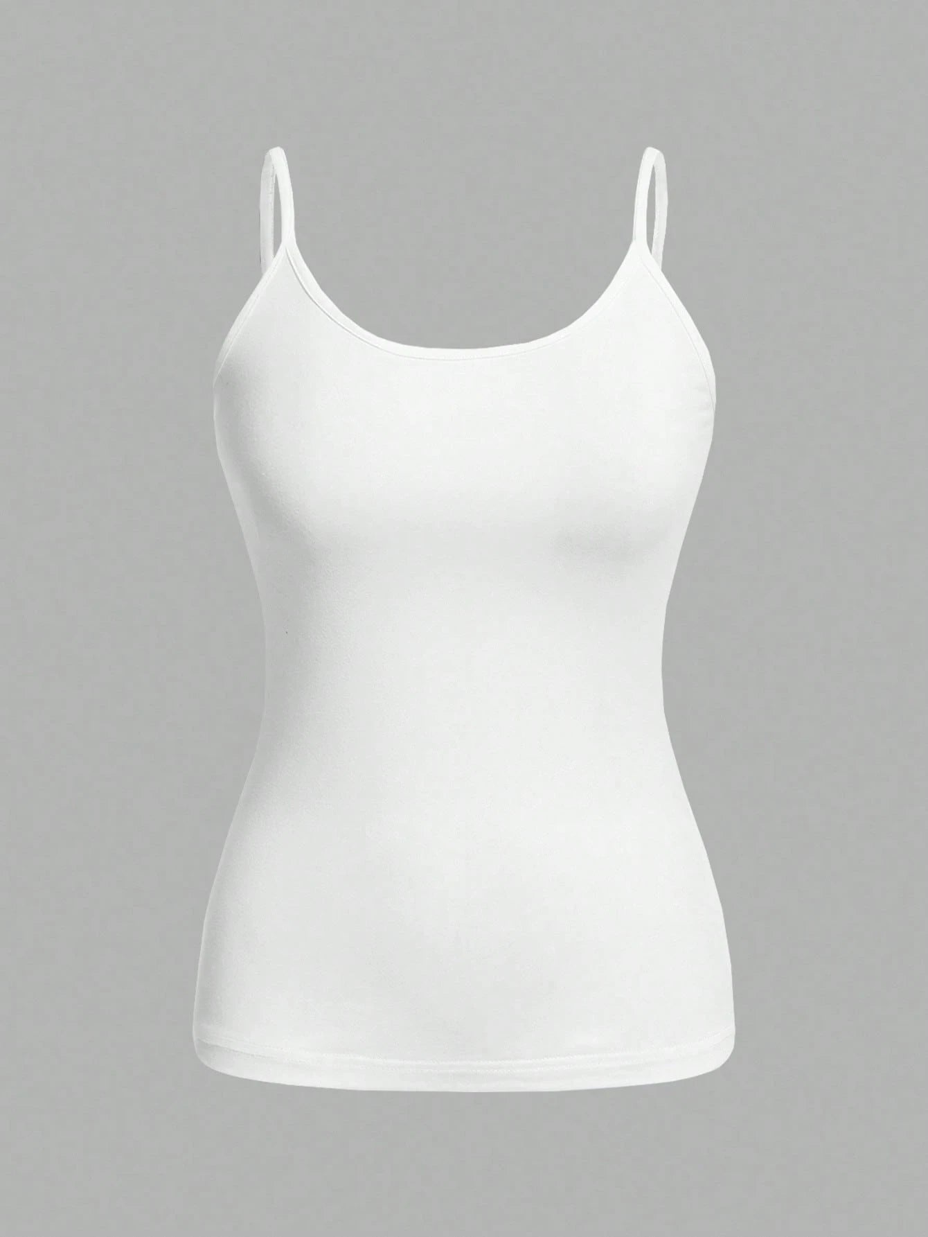 EZwear Plus Size Women's Black & White 2pcs/Set Tight Casual Cami Tops, Suitable For Summer Back To School