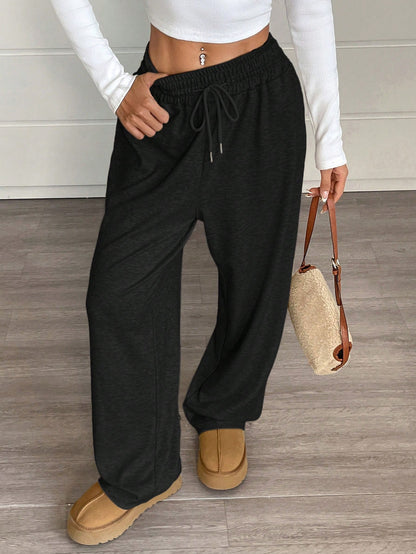 EZwear Women's Casual Drawstring Waist Loose Yoga Pants Graduation,Back To School,Graduation,Teacher,Back To School