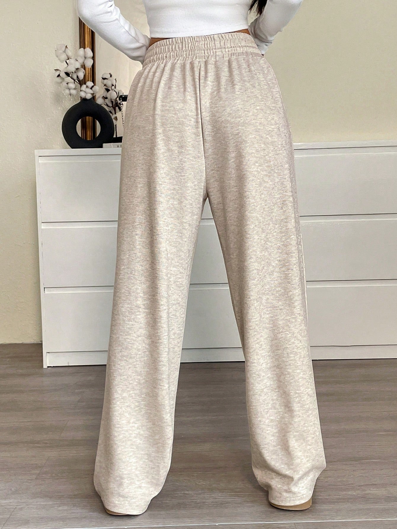 EZwear Women's Casual Drawstring Waist Loose Yoga Pants Graduation,Back To School,Graduation,Teacher,Back To School