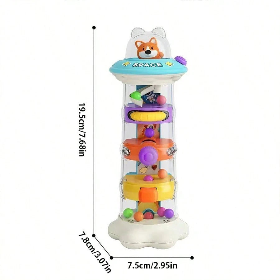 Farm Egg Drop Toy, Puzzle Activity Cube With 5 Fine Motor Activities, Busy Board Cause And Effect Travel Birthday Gift For Boys And Girls