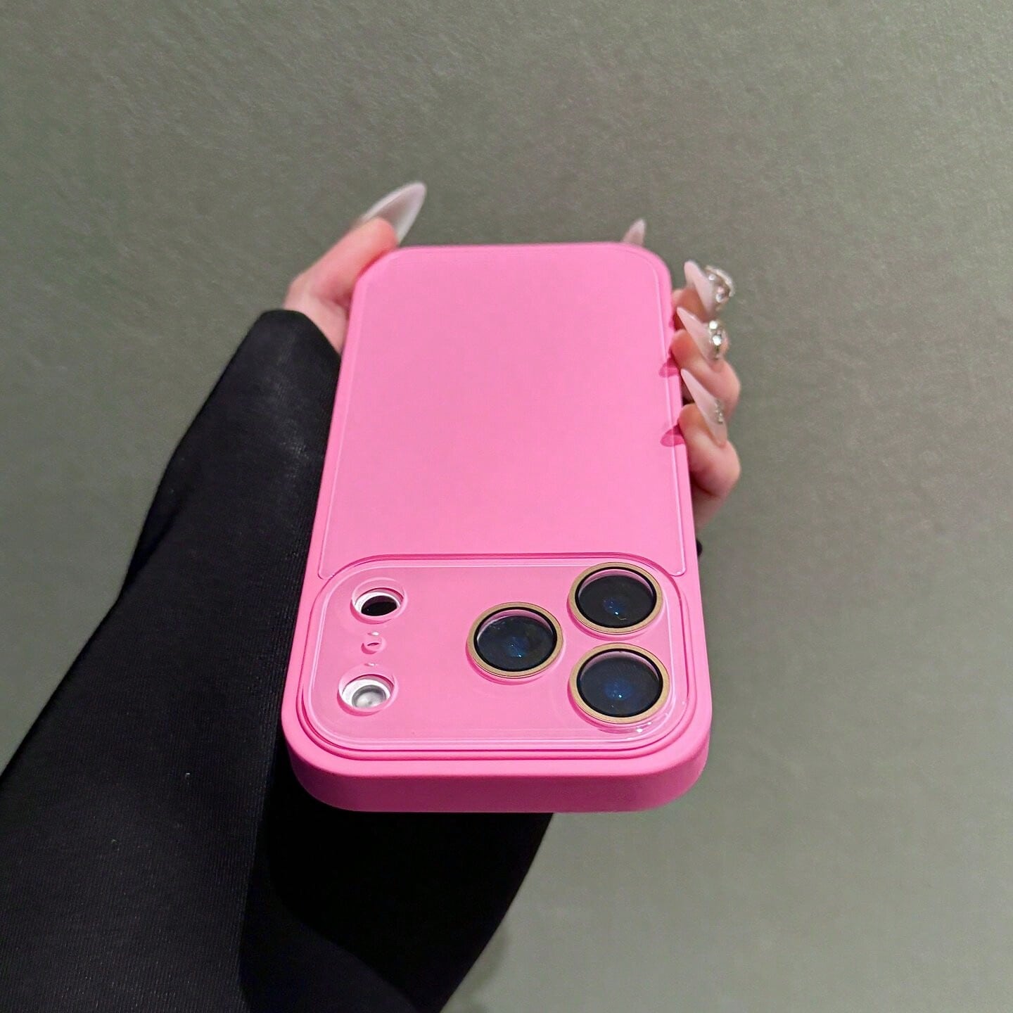 Fashion Pink Phone Case Compatible With IPhone17 Pro Max, 17e 16 Pro Max, 15 Pro Max, 14 Pro Max, 13 Pro Max 13mini 12 Pro Max 11 Pro Max Smooth Full-Cover Soft-Edge Back Cover Protective Case Unisex