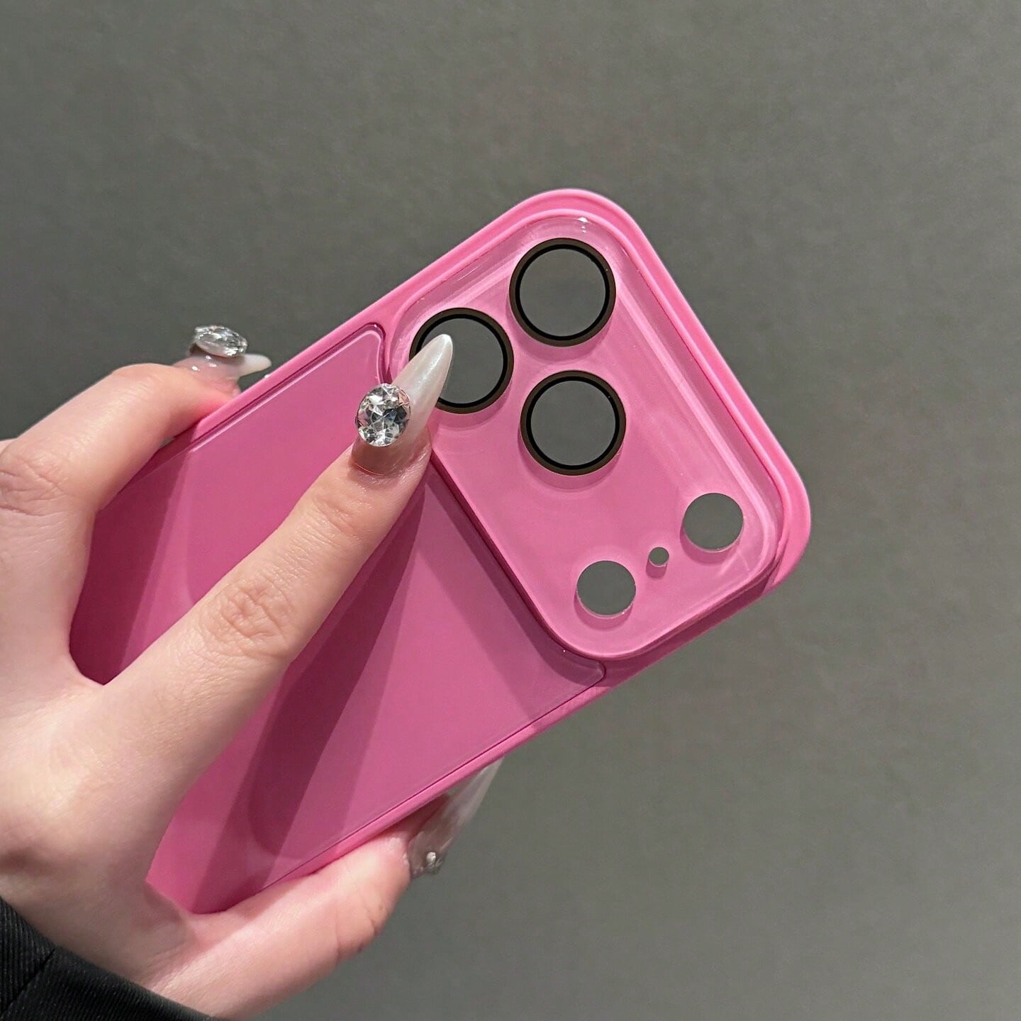 Fashion Pink Phone Case Compatible With IPhone17 Pro Max, 17e 16 Pro Max, 15 Pro Max, 14 Pro Max, 13 Pro Max 13mini 12 Pro Max 11 Pro Max Smooth Full-Cover Soft-Edge Back Cover Protective Case Unisex
