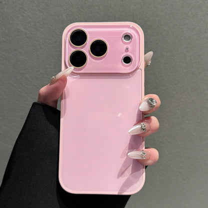 Fashion Pink Phone Case Compatible With IPhone17 Pro Max, 17e 16 Pro Max, 15 Pro Max, 14 Pro Max, 13 Pro Max 13mini 12 Pro Max 11 Pro Max Smooth Full-Cover Soft-Edge Back Cover Protective Case Unisex