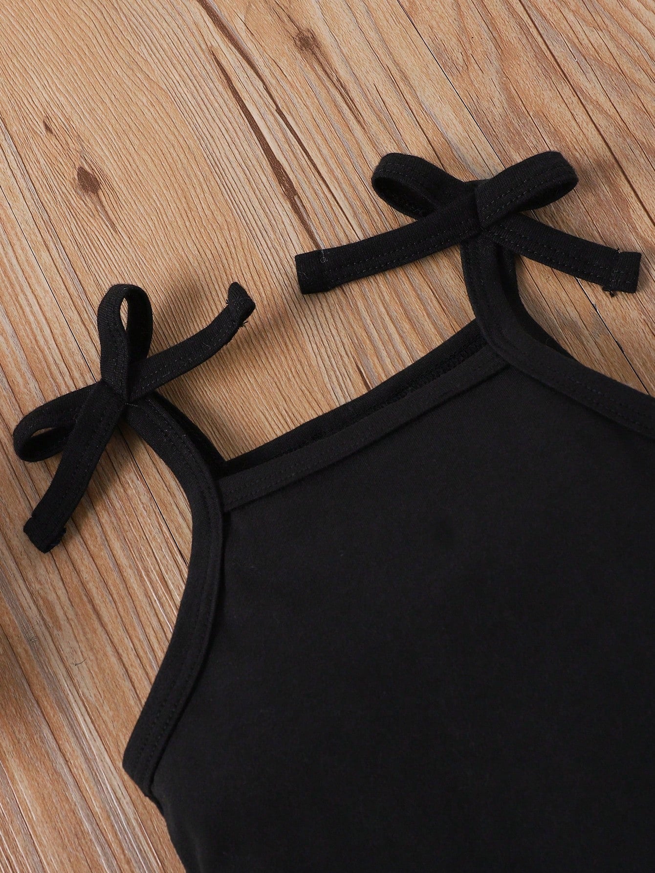 Fashionable And Minimalist Style Baby Girl's Letter Printed Suspenders Dress, Summer