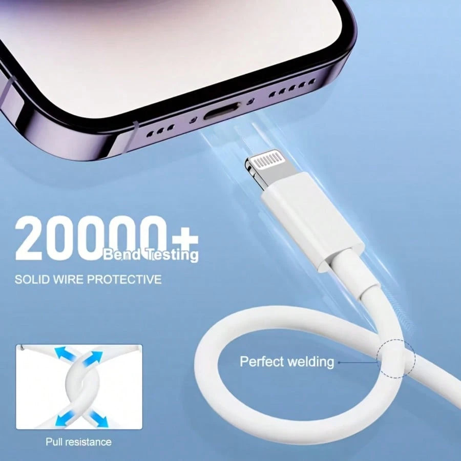Fast Charge Cable Lightning Cable Compatible With IPhone 14 13 12 Pro Max X XR XS 8 7 6s 6|Fast Charging USB C To Lightning Cable, Type C Compatible With IPhone Charger Cable Compatible With IPhone 1