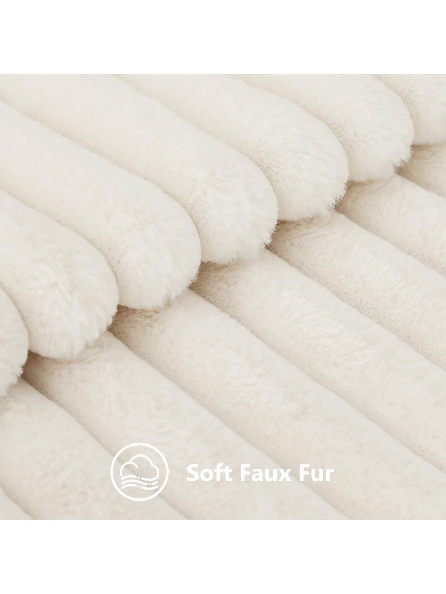 Faux Fur Cozy Soft Striped Decorative Throw Pillow Covers,Velvet Pillowcase Cushion Case For Sofa Couch