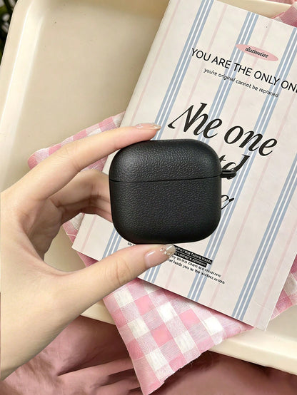 Faux Leather Texture Earphone Case, Matte Anti-Fingerprint, Anti-Slip Wear-Resistant, Highly Attractive Anti-Drop Earphone Box, Suitable For AirPods 3/4/Pro/Pro2/Pro3 All Series Models. Perfect Birthd