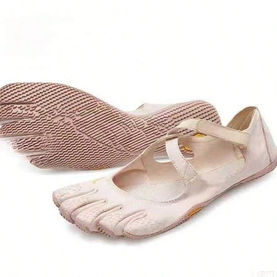 FiveFingers Pink Mesh Ballet Flats: Breathable Barefoot Comfort With Stylish Split-Toe Design, Ballet Core