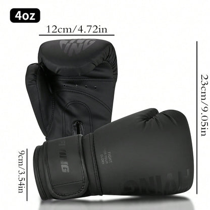 FIVING 1 Pair PU Boxing Gloves. Multi-Color Sparring Combat Training. Taekwondo Gloves. Punching Bag Training. Unisex Size Available. 4oz. 6oz. Suitable For Gym. Home. Sparring. Boxing Club. Taekwondo