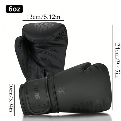 FIVING 1 Pair PU Boxing Gloves. Multi-Color Sparring Combat Training. Taekwondo Gloves. Punching Bag Training. Unisex Size Available. 4oz. 6oz. Suitable For Gym. Home. Sparring. Boxing Club. Taekwondo