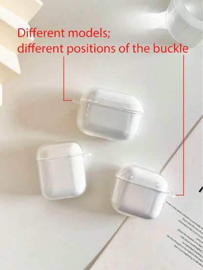 Flower Lily Flower Painted Transparent Bluetooth Earphone Case, Suitable For Painted Transparent Fashion Bluetooth Earphone Case, Applicable To S4 Protective Case, Apple Wireless Bluetooth Earphone Sh
