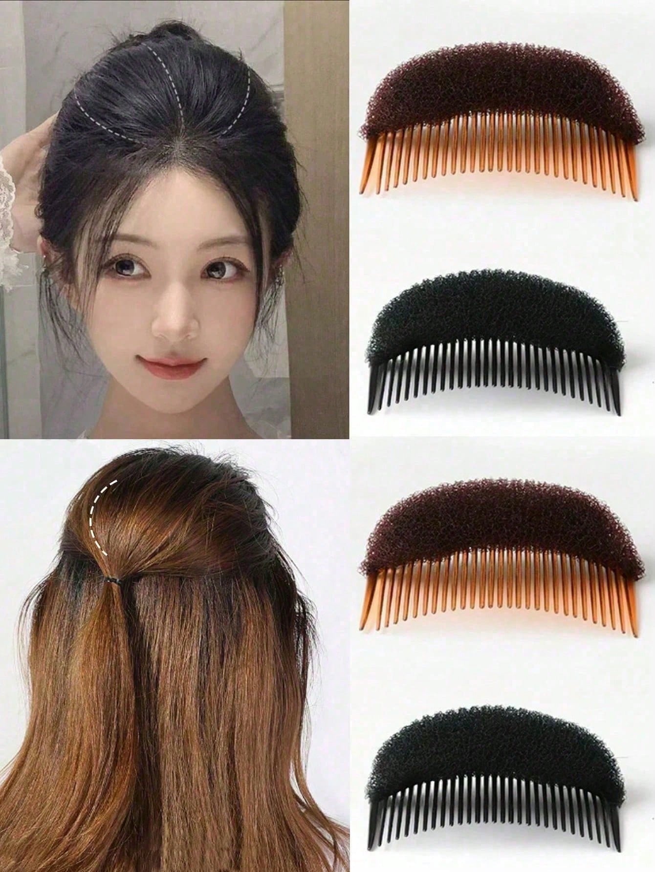 Fluffy Sponge Hair Pad, Root Lifting Tool, Women's Hair Accessory, Invisible Hair Pad, Double-Sided Invisible Sponge Hair Comb, Sponge BB Hair Clip Hair Accessory - Women's Invisible Clip-On Foam Pad,