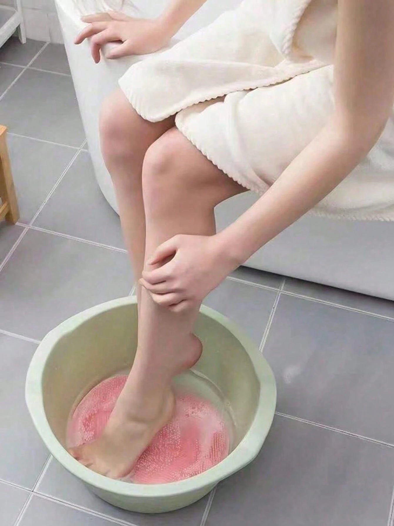 Foot Scrub Mat Shower Scrub Mat Foot Massage Mat Bathroom Bath Mat Shower Back Scrub Mat With Cup Bathroom Toilet Use College Back To School Gift For Women Men Mom Bathroom Decor And Accessories Clean