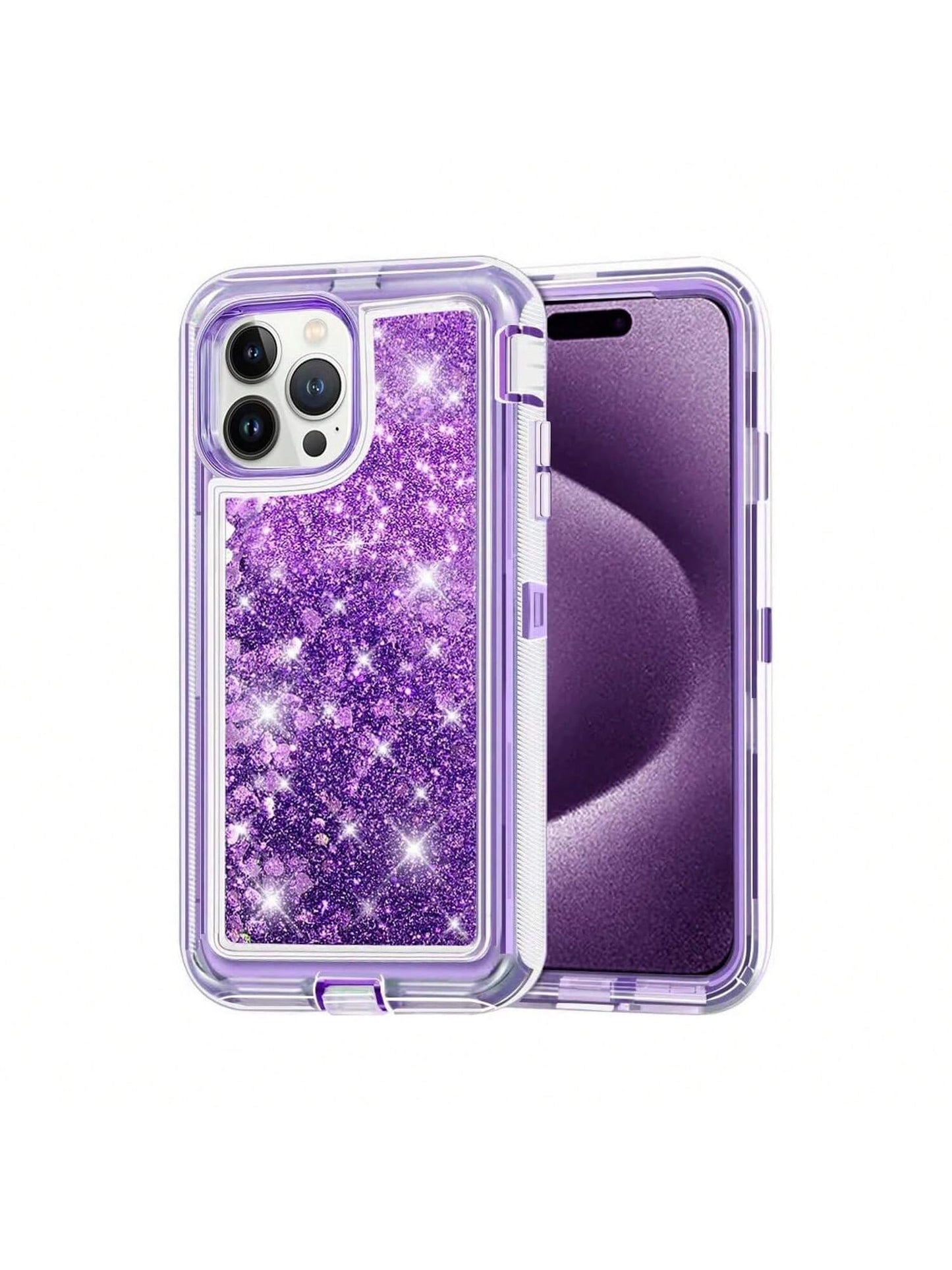For IPhone 16/15/14/13/12/11 Series, Liquid Glitter Case Luxury Floating Bling Sparkle Shockproof Cover Compatible With IPhone For Christmas, Birthday, New Year Gifts, Winter,Gifts For Family, Friends