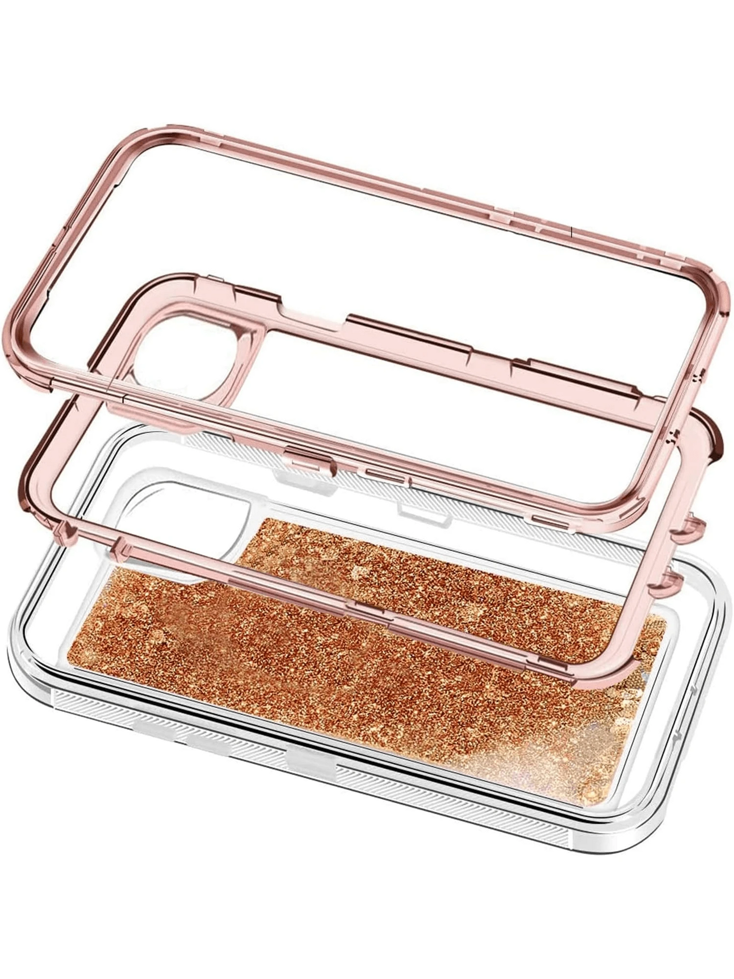For IPhone 16/15/14/13/12/11 Series, Liquid Glitter Case Luxury Floating Bling Sparkle Shockproof Cover Compatible With IPhone For Christmas, Birthday, New Year Gifts, Winter,Gifts For Family, Friends