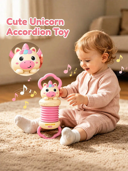 Fun Cartoon Handheld Accordion Toy, Cute Animal Musical Instrument, Suitable For Infants And Toddlers, Enhances Children's Hand-Eye Coordination And Grip Ability, Perfect Birthday Gift, Holiday Gift