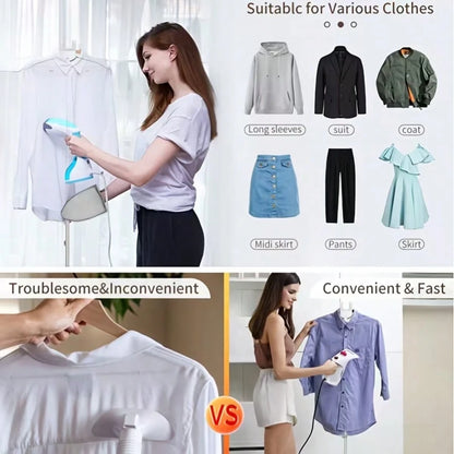 Garment Steamer Rack With Lint Remover Handheld Ironing Board Independent Support Stand Foldable Freestanding Telescopic Height Adjustable Vertical Clothes Hanger Space Saving Steam Ironing Rack For C