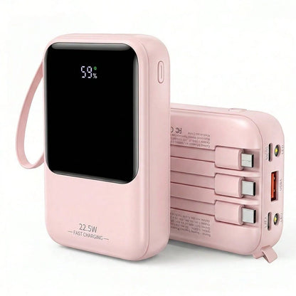 GAWFOLK 10000mAh Portable Power Bank- PD20W Fast Charging Portable Charger With Flashlight Digital Display, Travel Essentials Battery Pack For Phone And Android. Pocket Power Bank Compatible With IPh