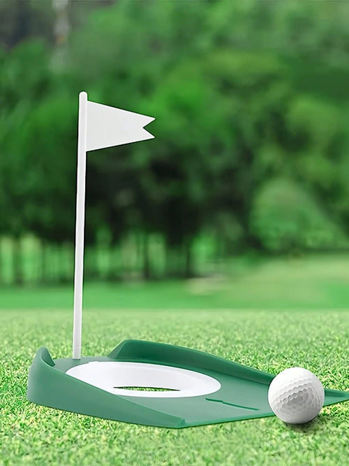 Golf Practice Putting Cup With Flag Removable Golf Putter Training Device Putting Practice Tool Lightweight Golf Putting Hole Ideal For Indoor And Outdoor Training For Men Women Perfect Gifts For Golf