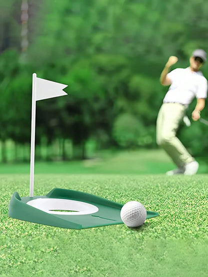 Golf Practice Putting Cup With Flag Removable Golf Putter Training Device Putting Practice Tool Lightweight Golf Putting Hole Ideal For Indoor And Outdoor Training For Men Women Perfect Gifts For Golf