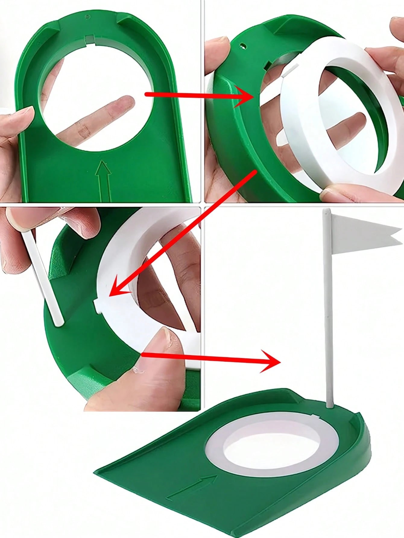 Golf Practice Putting Cup With Flag Removable Golf Putter Training Device Putting Practice Tool Lightweight Golf Putting Hole Ideal For Indoor And Outdoor Training For Men Women Perfect Gifts For Golf