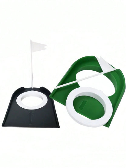 Golf Practice Putting Cup With Flag Removable Golf Putter Training Device Putting Practice Tool Lightweight Golf Putting Hole Ideal For Indoor And Outdoor Training For Men Women Perfect Gifts For Golf