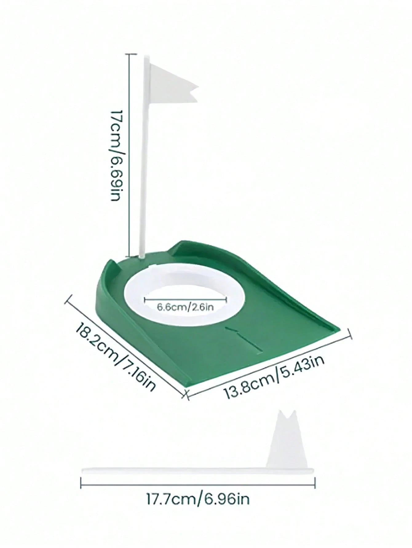 Golf Practice Putting Cup With Flag Removable Golf Putter Training Device Putting Practice Tool Lightweight Golf Putting Hole Ideal For Indoor And Outdoor Training For Men Women Perfect Gifts For Golf