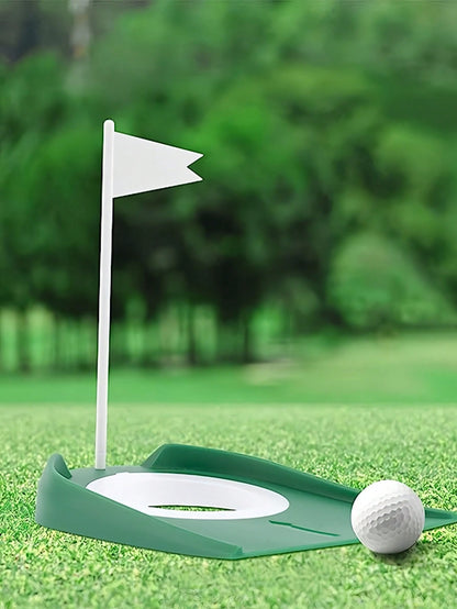 Golf Practice Putting Cup With Flag Removable Golf Putter Training Device Putting Practice Tool Lightweight Golf Putting Hole Ideal For Indoor And Outdoor Training For Men Women Perfect Gifts For Golf