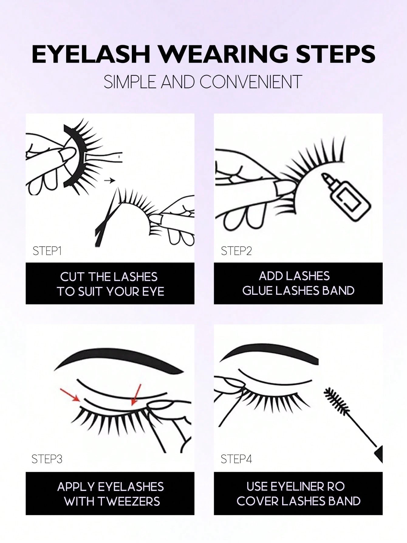 GROINNEYA 9 Pairs Half-Strip Transparent Band Cat Eye False Eyelashes, Short Soft 3D Mink Lashes For Natural Makeup (F29), Eyelash Extensions