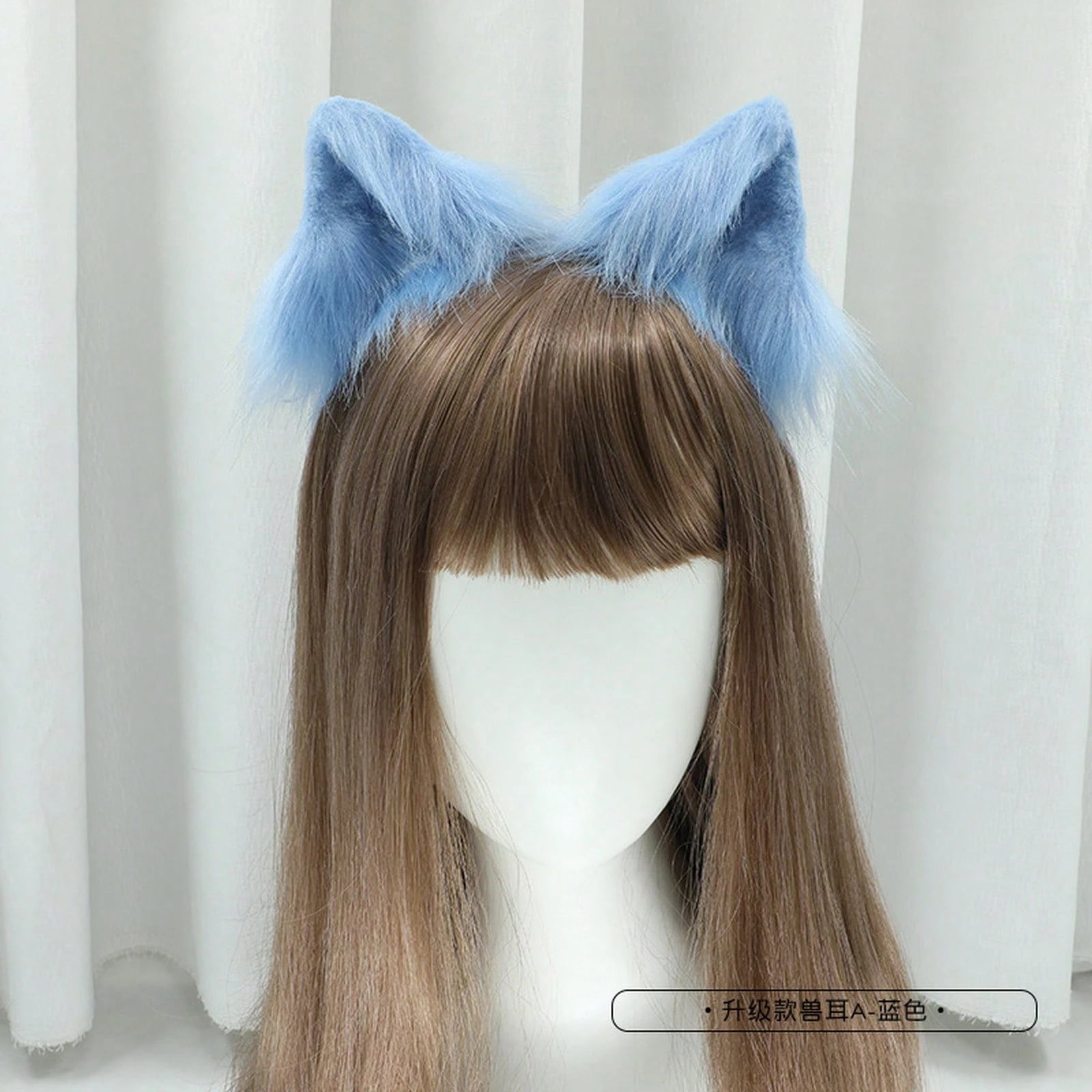 Halloween Japanese-Style Cat Ear Hairpin Handmade Realistic Fox Ears Cosplay Plush Cat Ear Animal Ear Headwear