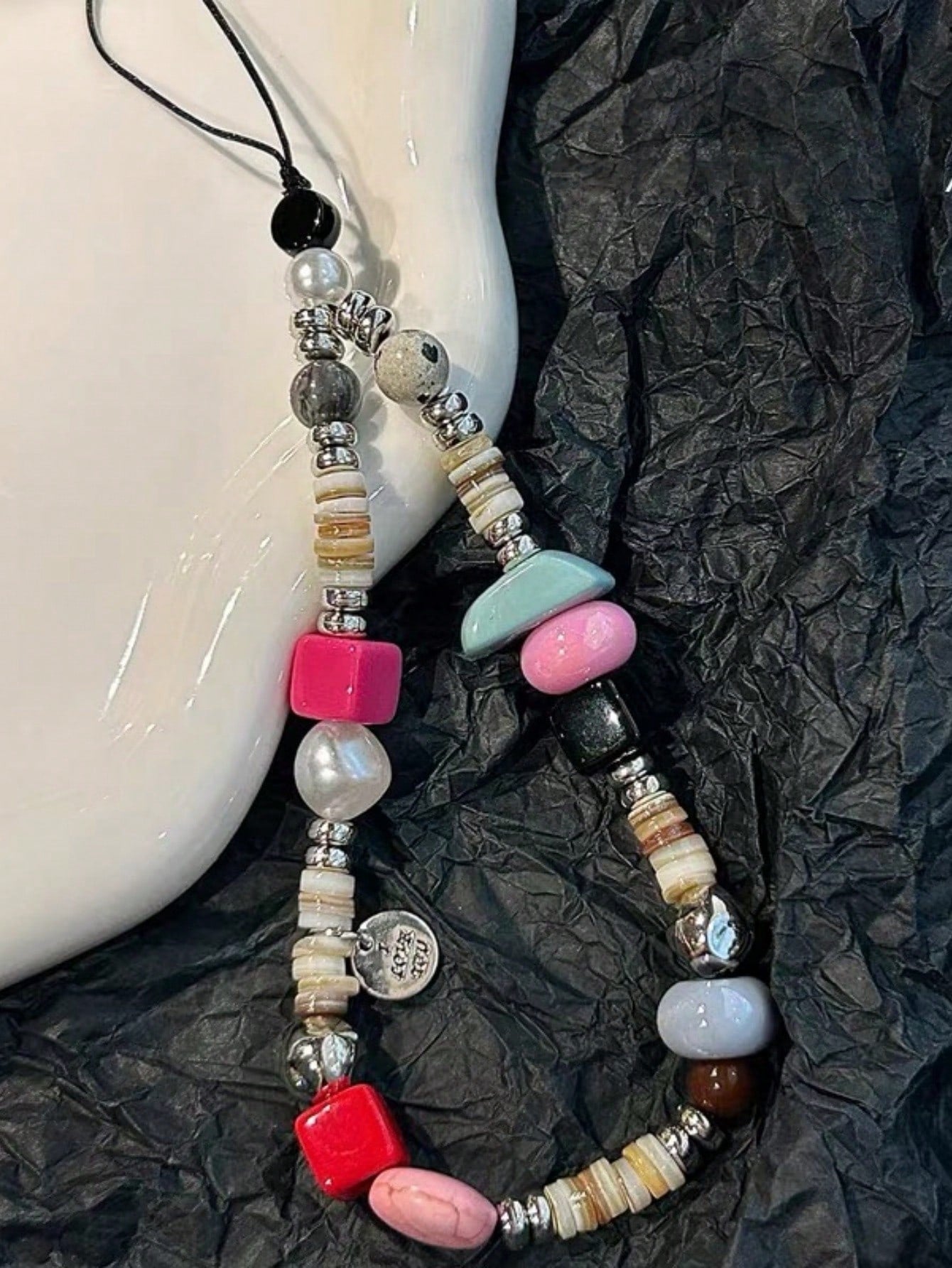 Handmade Cool Y2K Girl Star Beaded Phone Chain, American Retro Ins Millennium Camera CCD Lanyard Gifts For Mother, Family, Friends, Birthday, Holiday Phone Charm