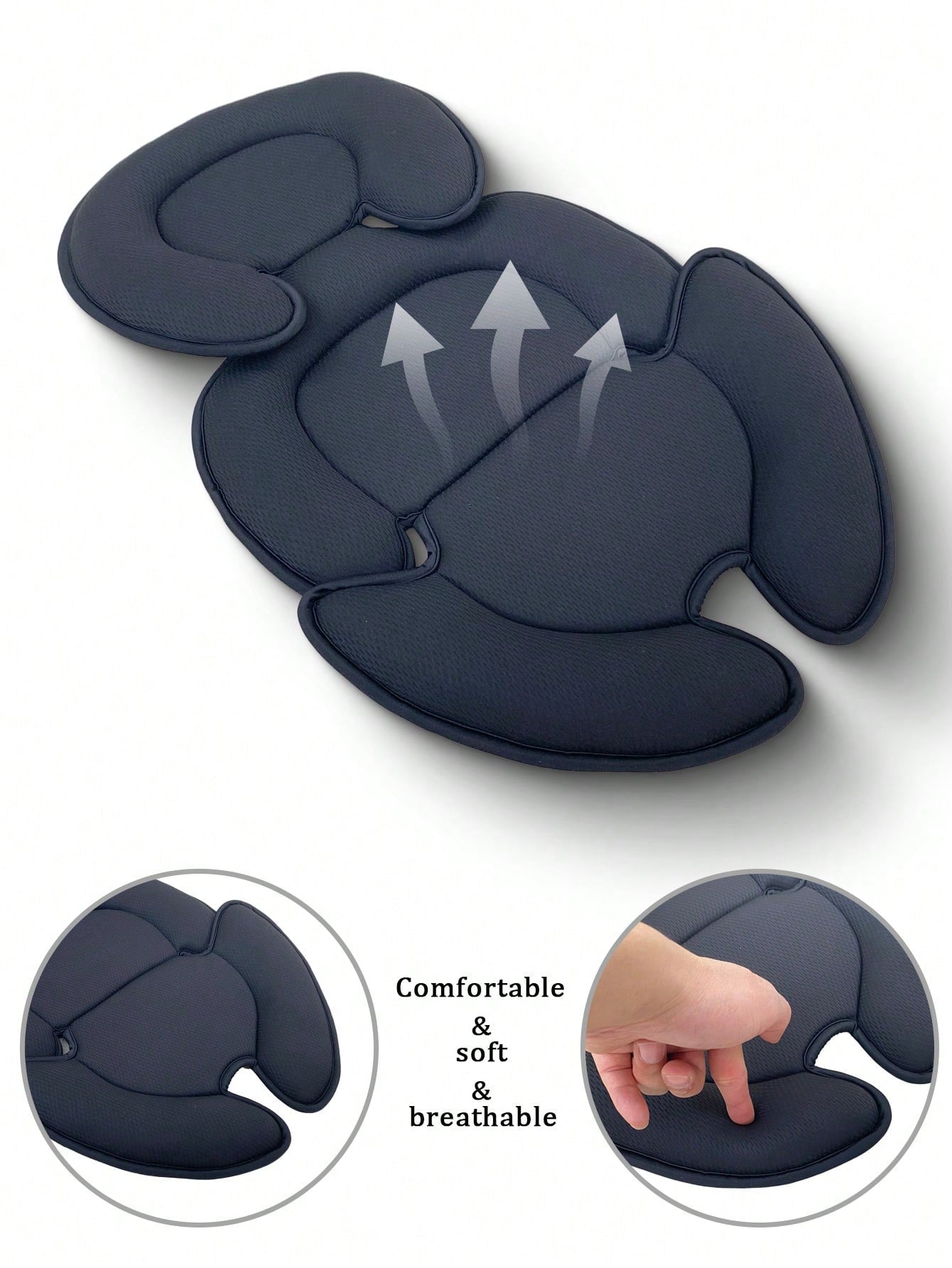 Head And Body Support Pillow Infant Stroller Seat Insert For Newborn To Toddler Stroller Cushion