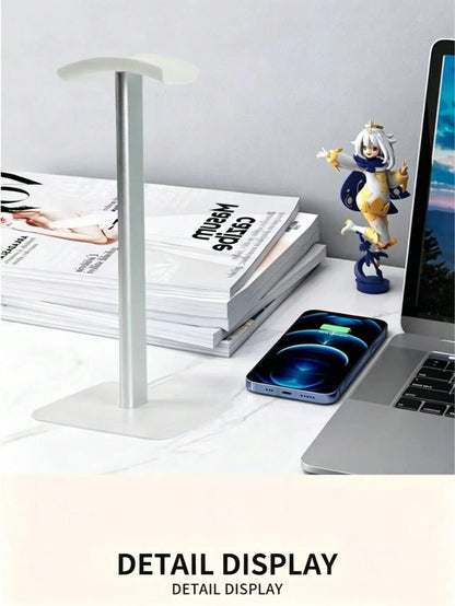 Headphone Stand, Solid Anti-Slip Base, Aluminum Bracket, Fits All Over-Ear Headphones