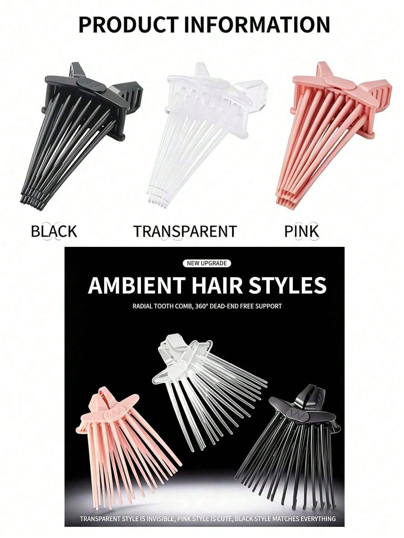 Heatless Hair Volume Clip, Perfect Hair Volume Enhancer, Easily Fixes Hair Roots, Creates Natural Voluminous Effect, Avoids Flat Hair Or Leaving Marks, Comfortable Grip, Simple Operation, Multiple Col