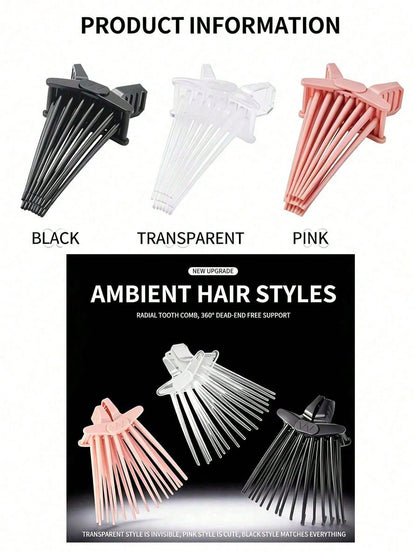Heatless Hair Volume Clip, Perfect Hair Volume Enhancer, Easily Fixes Hair Roots, Creates Natural Voluminous Effect, Avoids Flat Hair Or Leaving Marks, Comfortable Grip, Simple Operation, Multiple Col