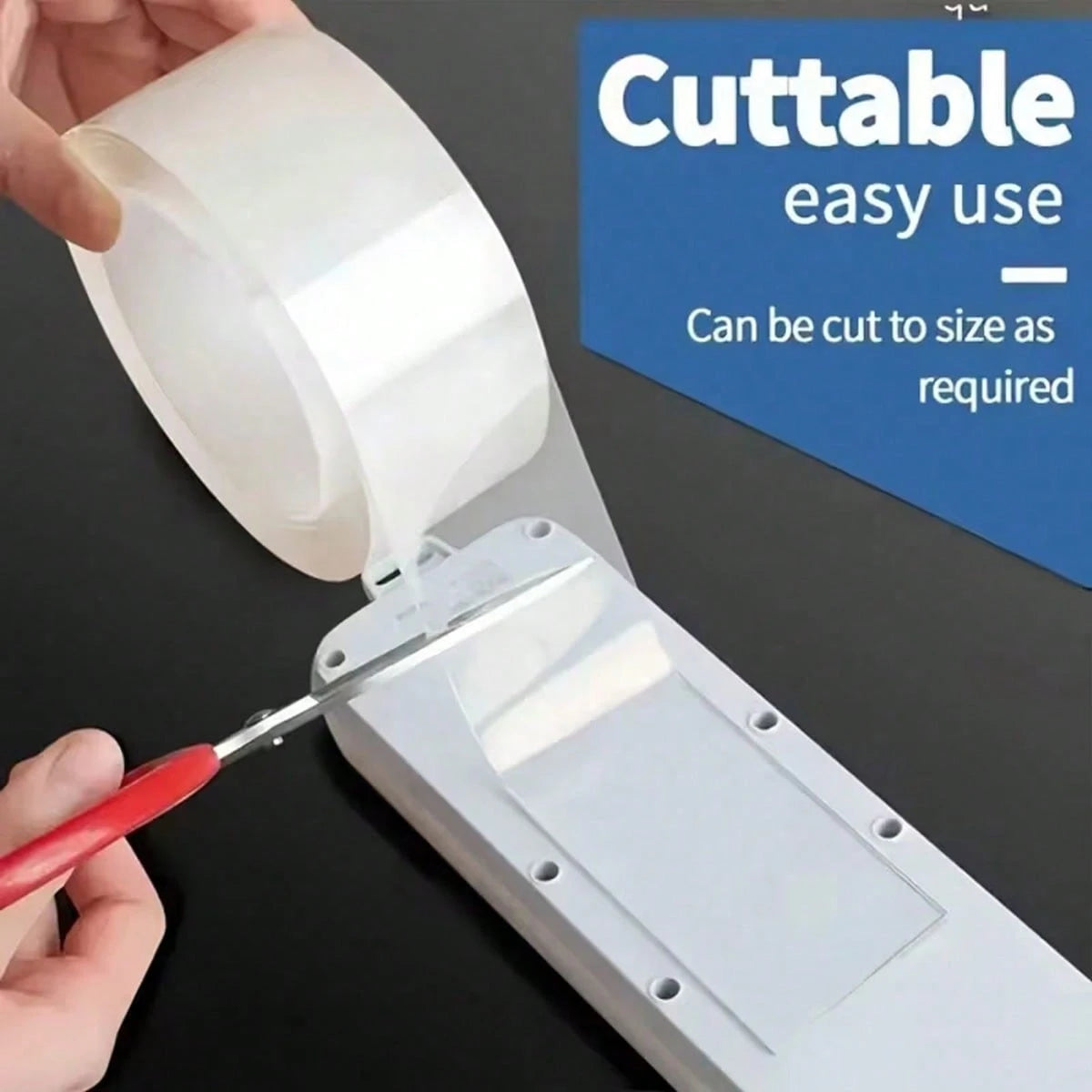Heavy Duty Double-Sided Nano Tape/Super Sticky Transparent Double-Sided Nano Tape- Waterproof, Reusable, Heat Resistant, Heavy Duty- Suitable For Bathroom And Home Decor- Applicable To All Surfaces