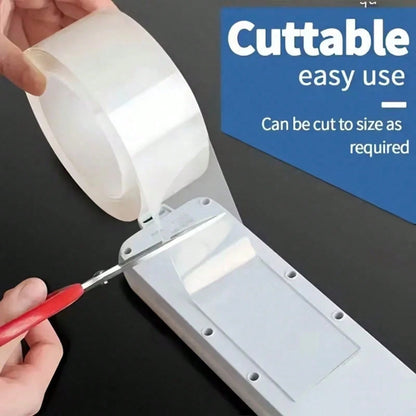 Heavy Duty Double-Sided Nano Tape/Super Sticky Transparent Double-Sided Nano Tape- Waterproof, Reusable, Heat Resistant, Heavy Duty- Suitable For Bathroom And Home Decor- Applicable To All Surfaces