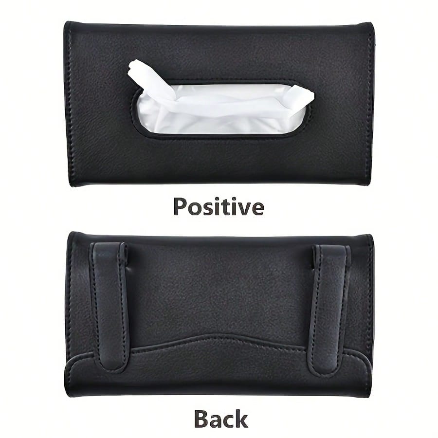 High Quality PU Leather Car Tissue Box- Stylish Sun Visor Design, Making Your Car More Tidy And Beautiful