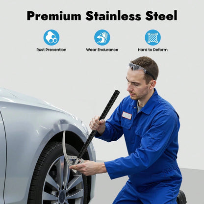 HOHOBLA Car Fender Damage Repair Tools, Angle Adjustable, Stainless Steel Auto Car Dent Removal Fender Repair Kit With Storage Bag, M8 Thread
