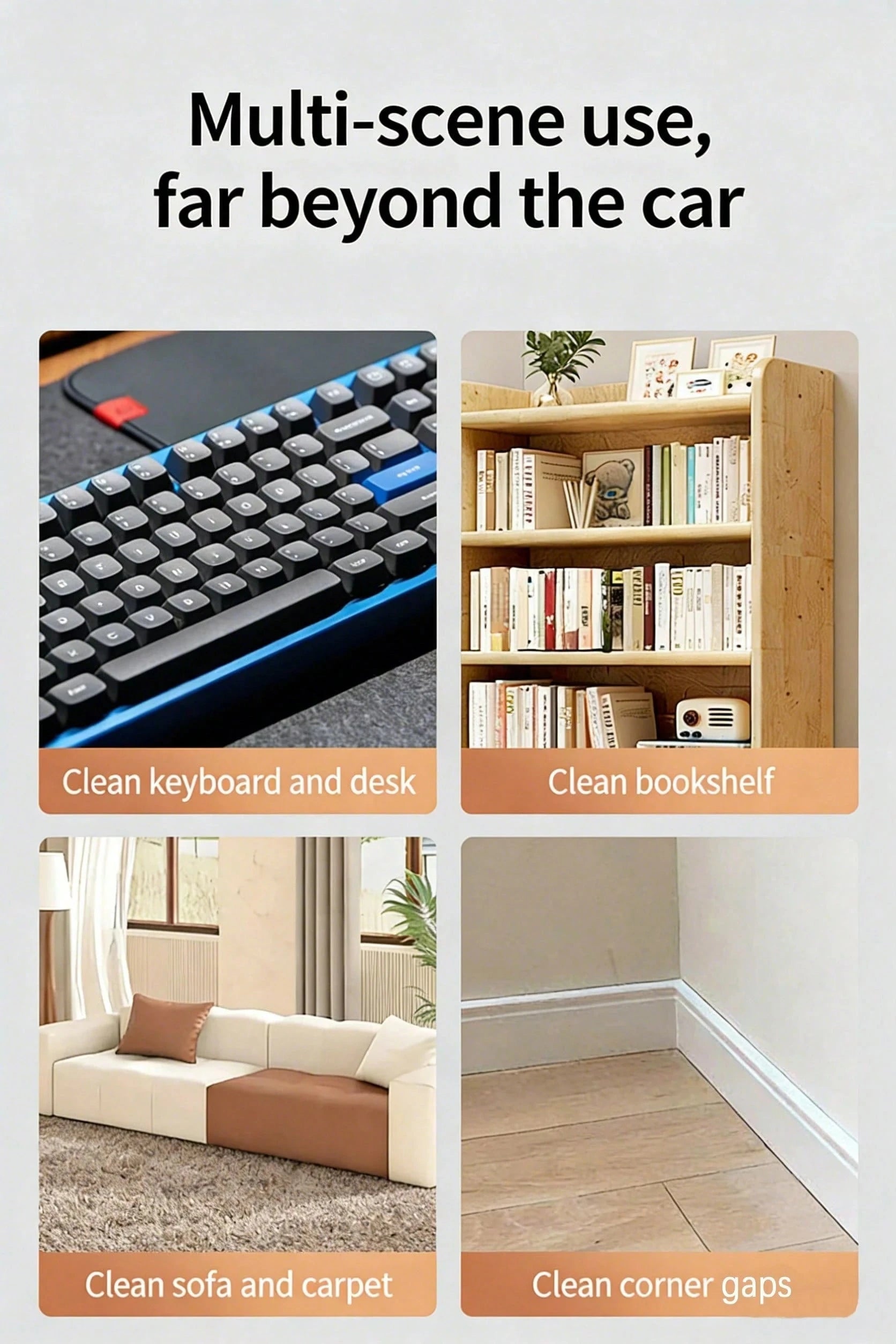 HYUNDAI HY-019 Wireless Car Vacuum Cleaner, High-Efficiency Fast Suction Dust Removal, Portable Wireless Handheld, Easily Solves Car And Home Cleaning
