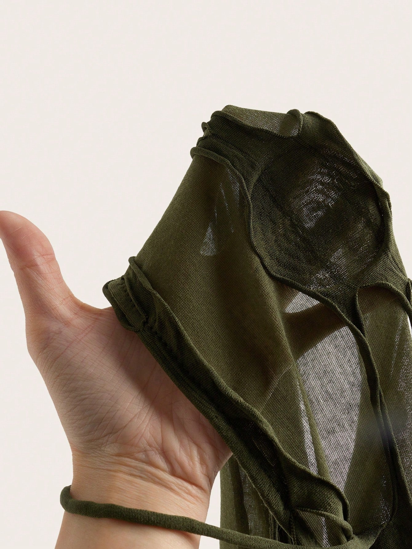 ICON Fitted Laser Cut Ripped Fabric Halter Neck Metal Chain Decor Backless Women Tank Top