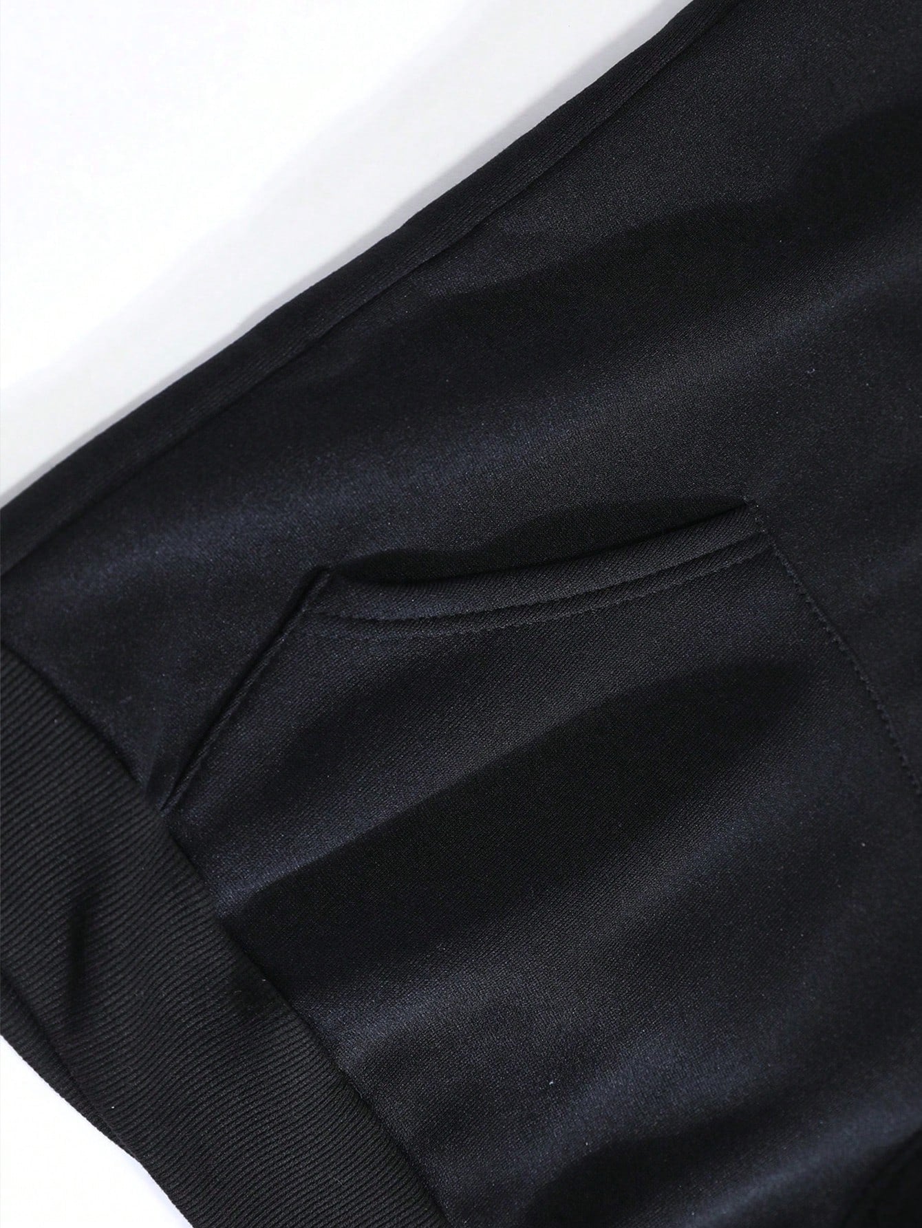 INAWLY Solid Kangaroo Pocket Thermal Lined Hoodie,Long Sleeve Tops
